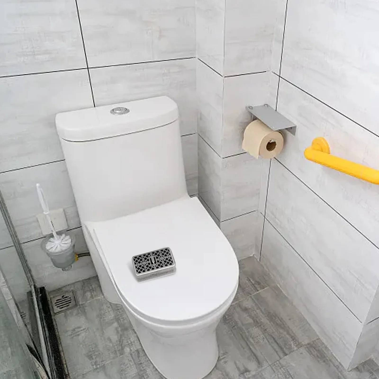 

Bathroom Air Purifier Carbon Deodorizing Cartridge Green Materials Activated Carbon Filter Convenient Maintenance Bathroom Use