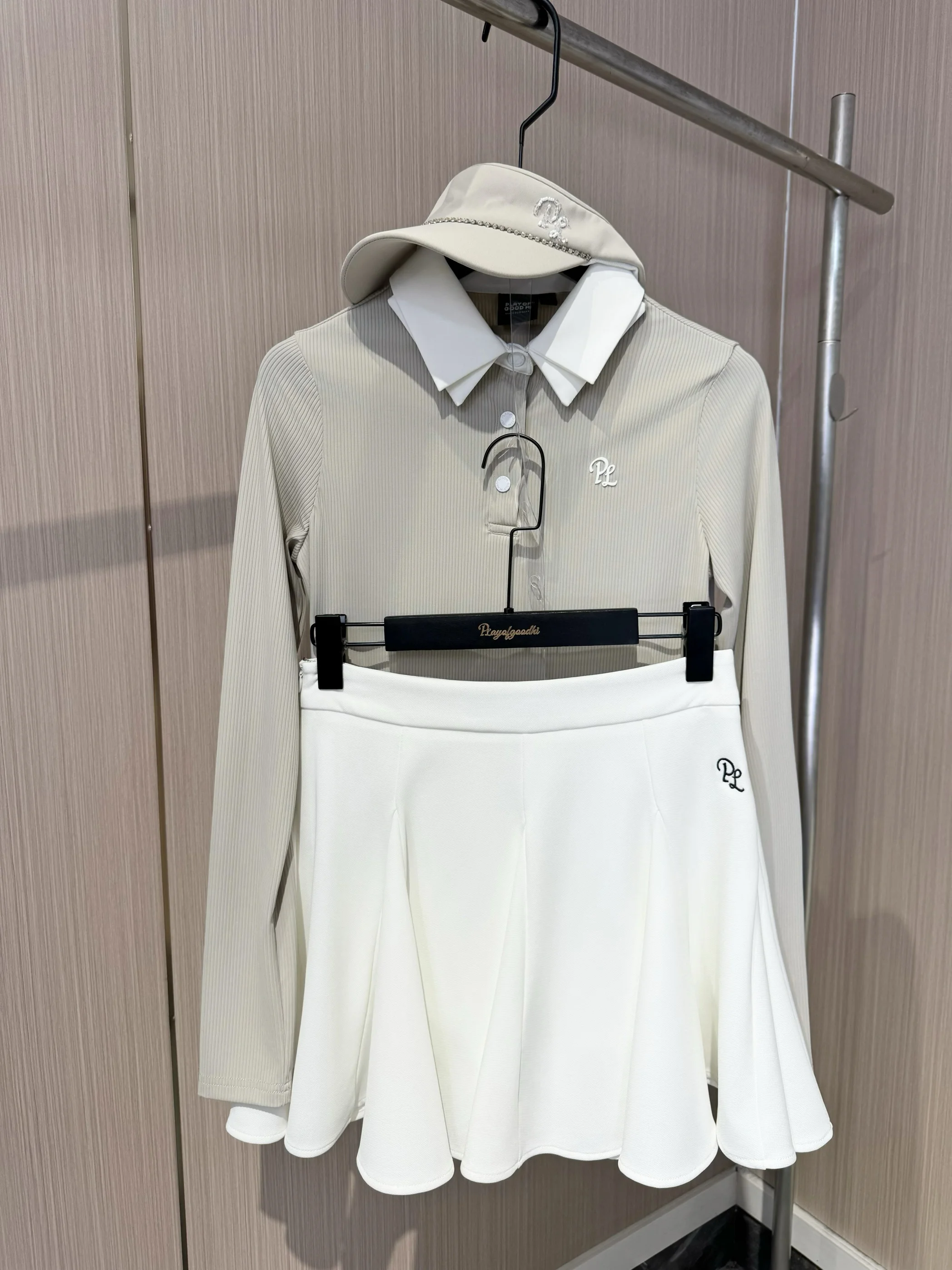 Spring Golf Clothing Outfits Ladies Long Sleeve Shirt Autumn Breathable Elastic Polo Tops Skirt Tennis Golf Woman’s Clothes