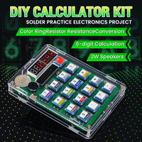 DIY Calculator Electronic Production Kit LED Digital Tube Display With Shell Single-Chip Microcomputer Soldering Practice Kit