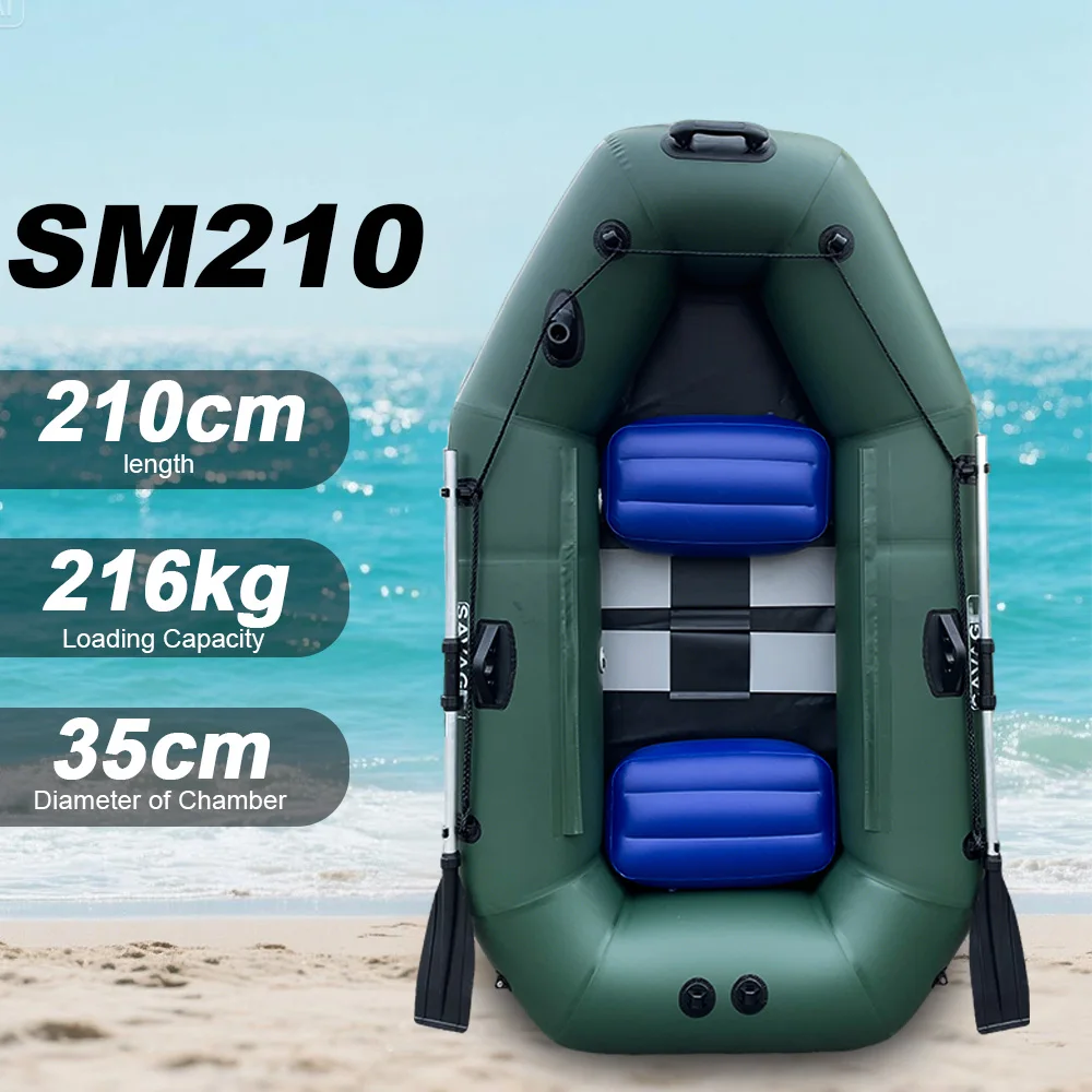 

2-местный надувной рыболовный каяк, 6,89 фута, гребная лодка, шлюпка, бутс, яхта-грабитель с решетчатым полом для бассейна, озера, реки