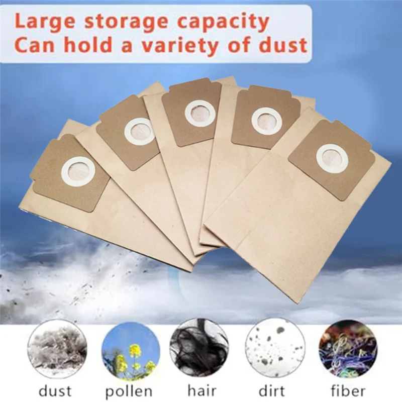 B06B-10Pcs استبدال أجزاء كيس لجميع الغبار ل Karcher BV30/1 BV50/1 ملحقات المكنسة الكهربائية أكياس الورق #5