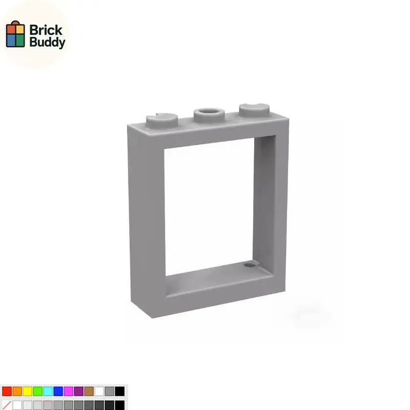 [10 Pieces] MOC Interlocking Building Blocks Parts 51239 1x3x3 Window Frame