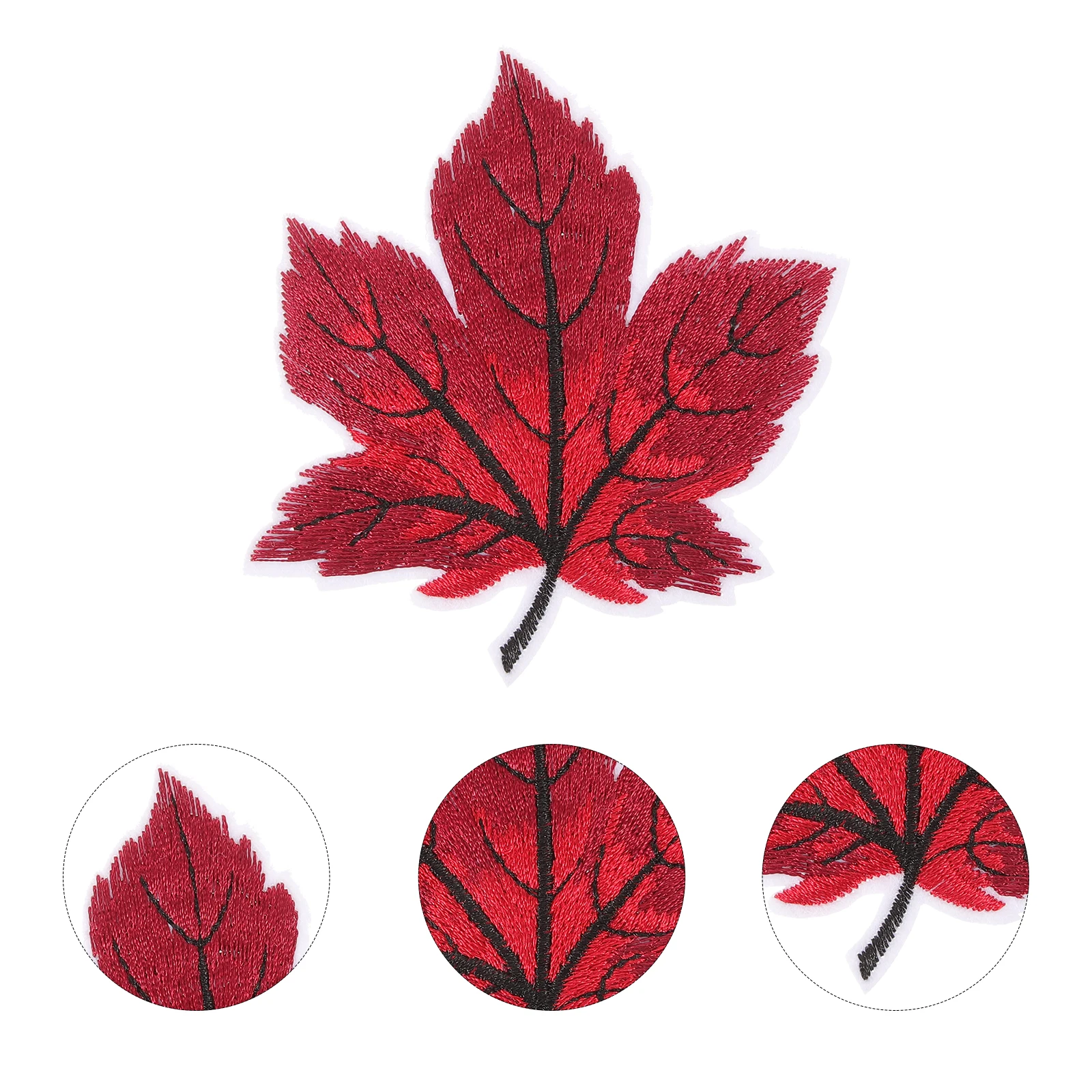 

Embroidery Fall Leaves Maple Leaf Patch Embroidered Cloth Patches for Clothes Sewing Fabric Applique