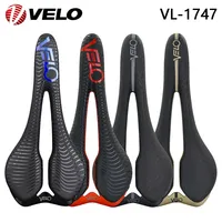 VELO Original VL-1747 Ti-Alloy Rail Gel Comfort Bicycle Saddle for Road Gravel Bike XC Off-Road MTB Bicycle Cycling Parts