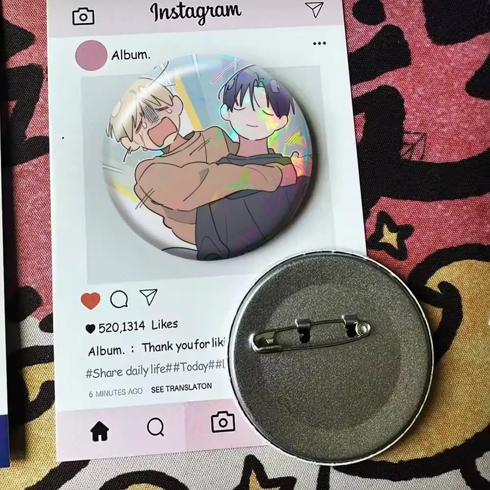 Lustiges Manhwa One-Room TA Laser-Abzeichen, geeignet für Rucksäcke, Kleidung, Hüte, Dekoration, kreative Accessoires – Detail 17