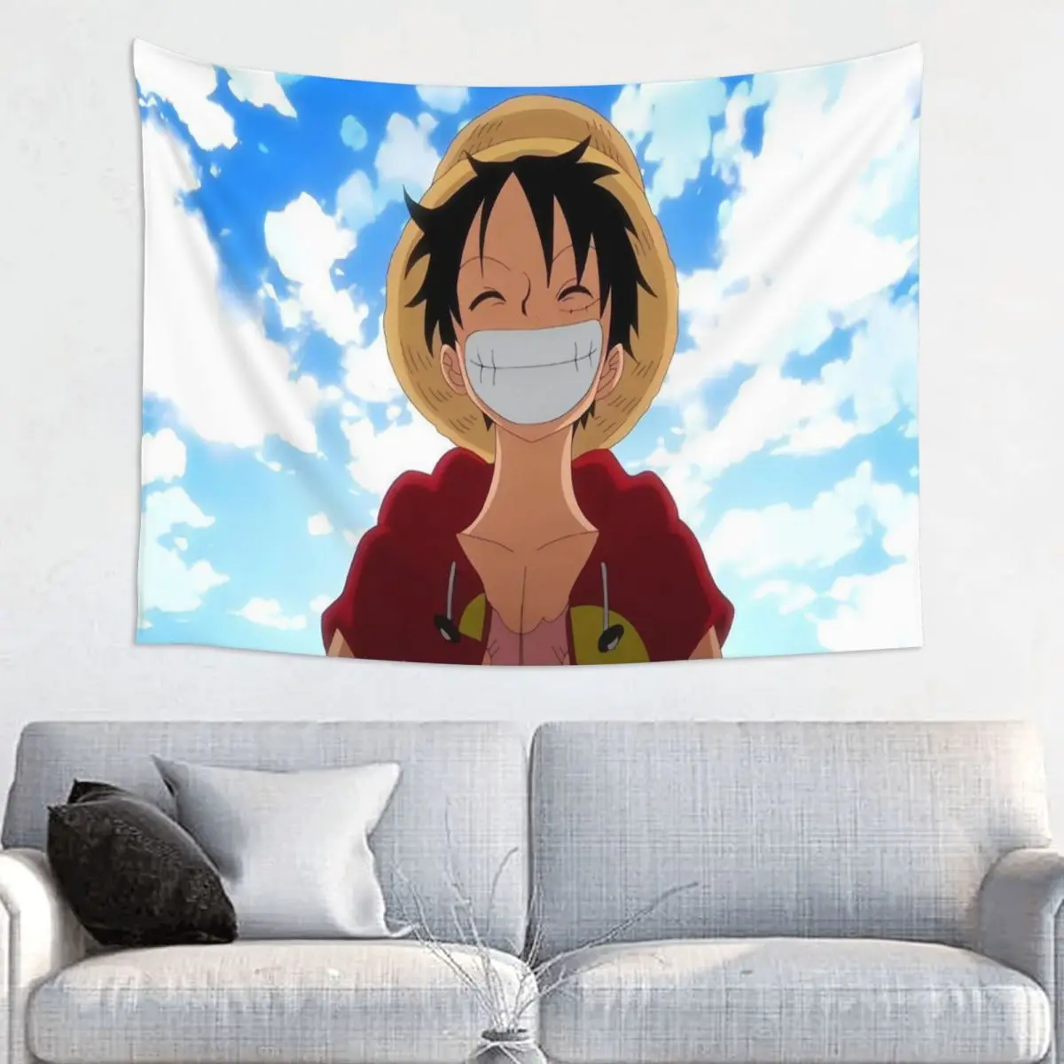 

Цельный гобелен Луффи Зоро Чоппер, декор для спальни, настенный фон, ткань для внутреннего общежития, украшение дома, искусство
