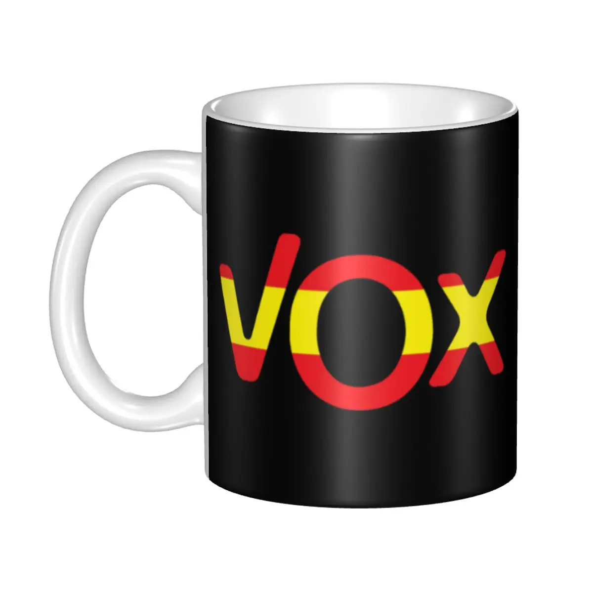 Custom Spain Vox Logo Flag Mug DIY Spanish Political Party Ceramic Tea Milk Coffee Cup 4