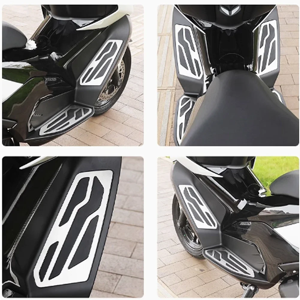 Para Zontes 368K 368D 368M 368E 368K/D/E/M placa de pie de motocicleta pedales reposapiés cubierta alfombrilla antideslizante