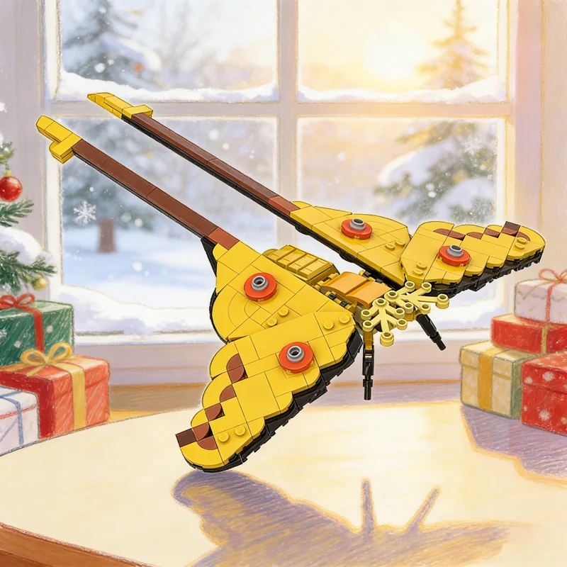 

254 шт. MOC Comet Moth Argema Mittrei Ideas CUUSOO Модель Строительные блоки Архитектура Кирпичные игрушки Рождественские подарки на день рождения