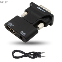 HDMI Female To VGA Male Converter With Audio Adapter Support 1080P Signal Output