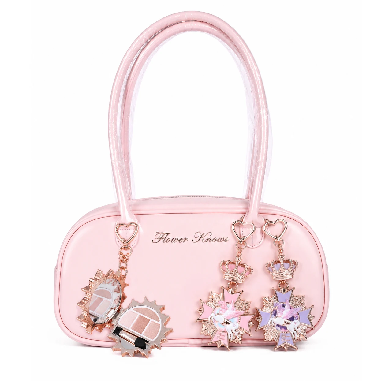 Flower Knows Knight Unicorn Charm Palette De Fards A Paupieres Mini Accessoire Maquillage Mignon Kawaii Collection Cadeau Beaute Design Licorne Fantaisie Pour Filles