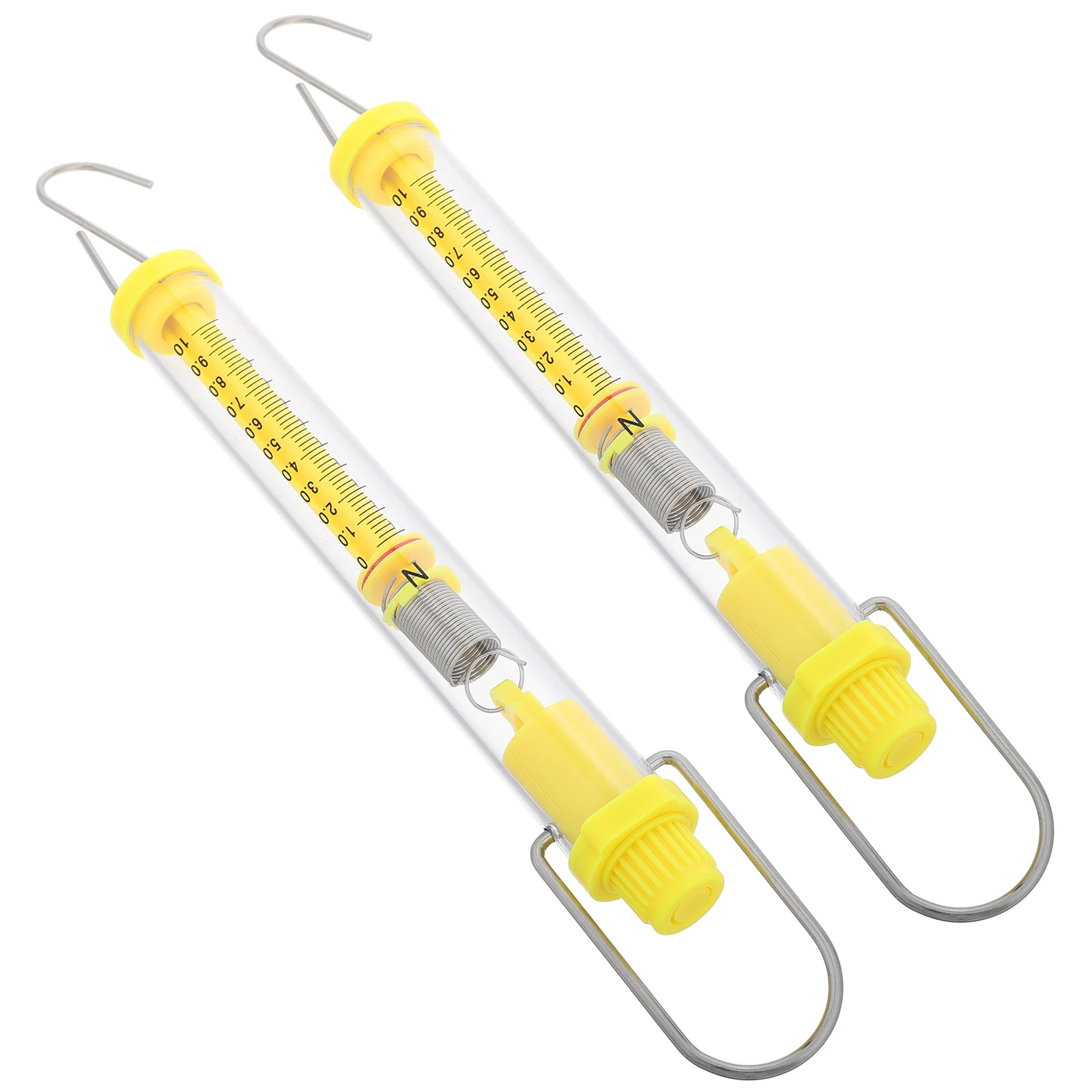 

2pcs Cylinder Force Meter Newton Dynamometer Physics Teaching Equipment Portable Science Experiment Tool Spring Scale