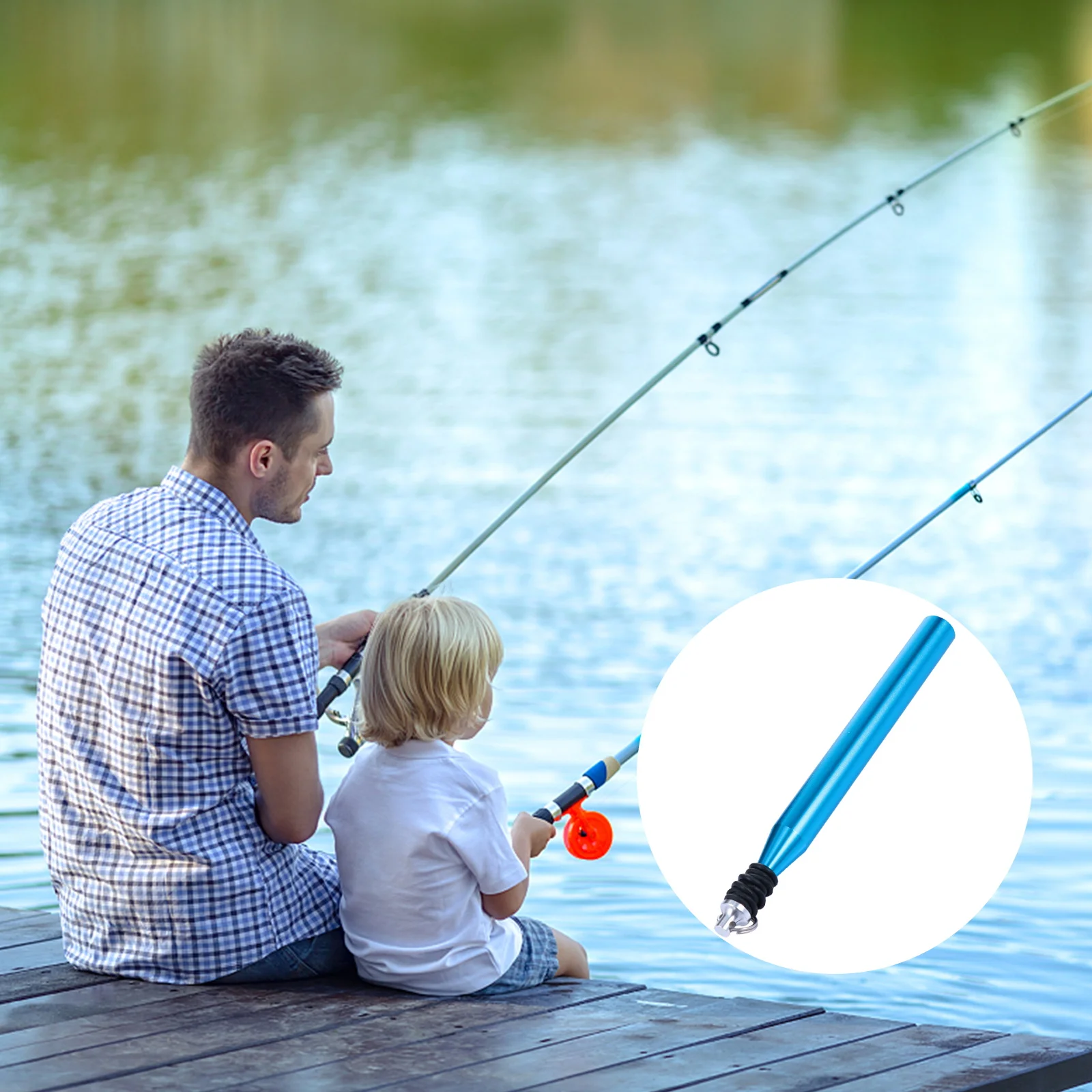 

Aluminum Alloy Bait Hanger Lightweight Portable Fishing Tool Ergonomic Design for Ocean River Pond Stream Fast Bait Tool