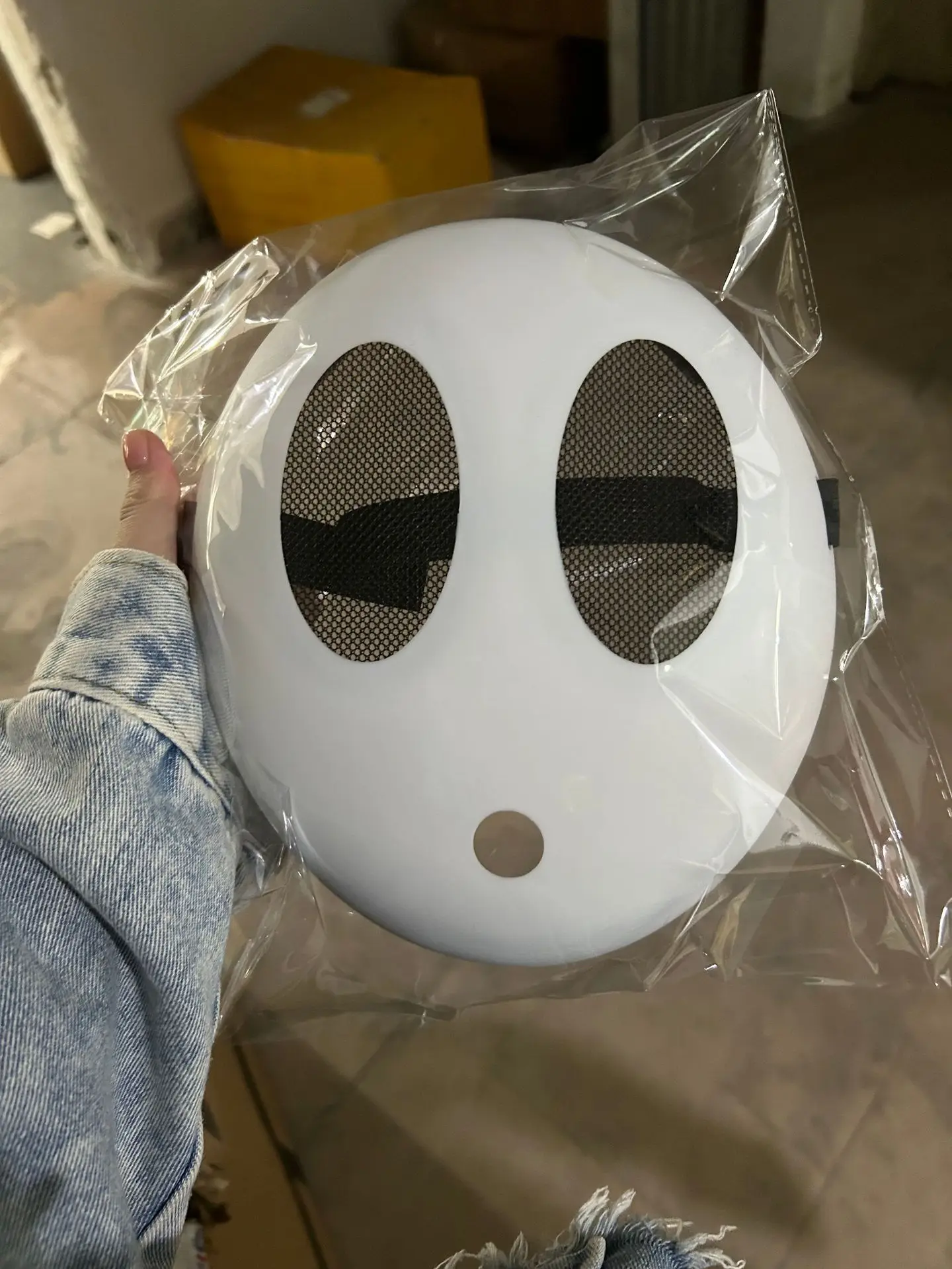 Game Bros Shy Guy Mask Cosplay Funny Halloween Carnival Party Costume Props Unisex Kid Boys Girls Adult Plastick Festival Masks