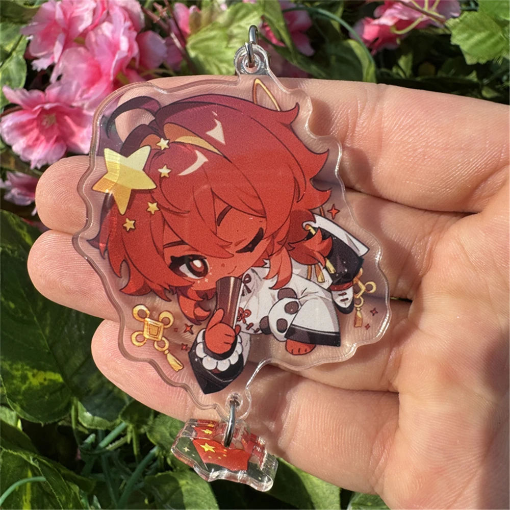 Game CountryHumans CN USA FR UK RUS Cosplay Keychains Key Chains Acrylic Keychain Pendant Xmas Gifts