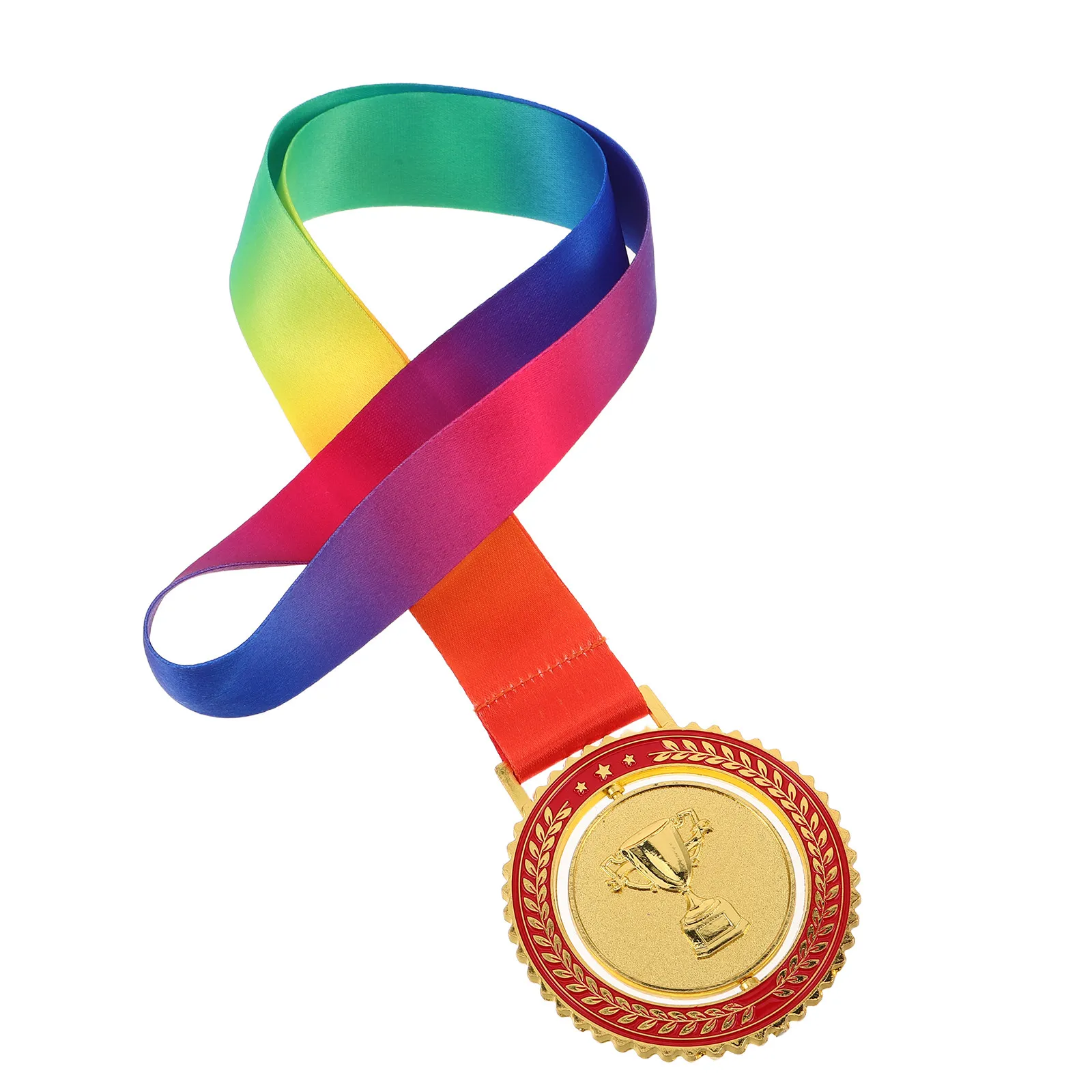 Premium Rotatable Gold Medal Zinc Alloy Sports Celebration Trophy for School Competition Field Day Sports Awards Basketball