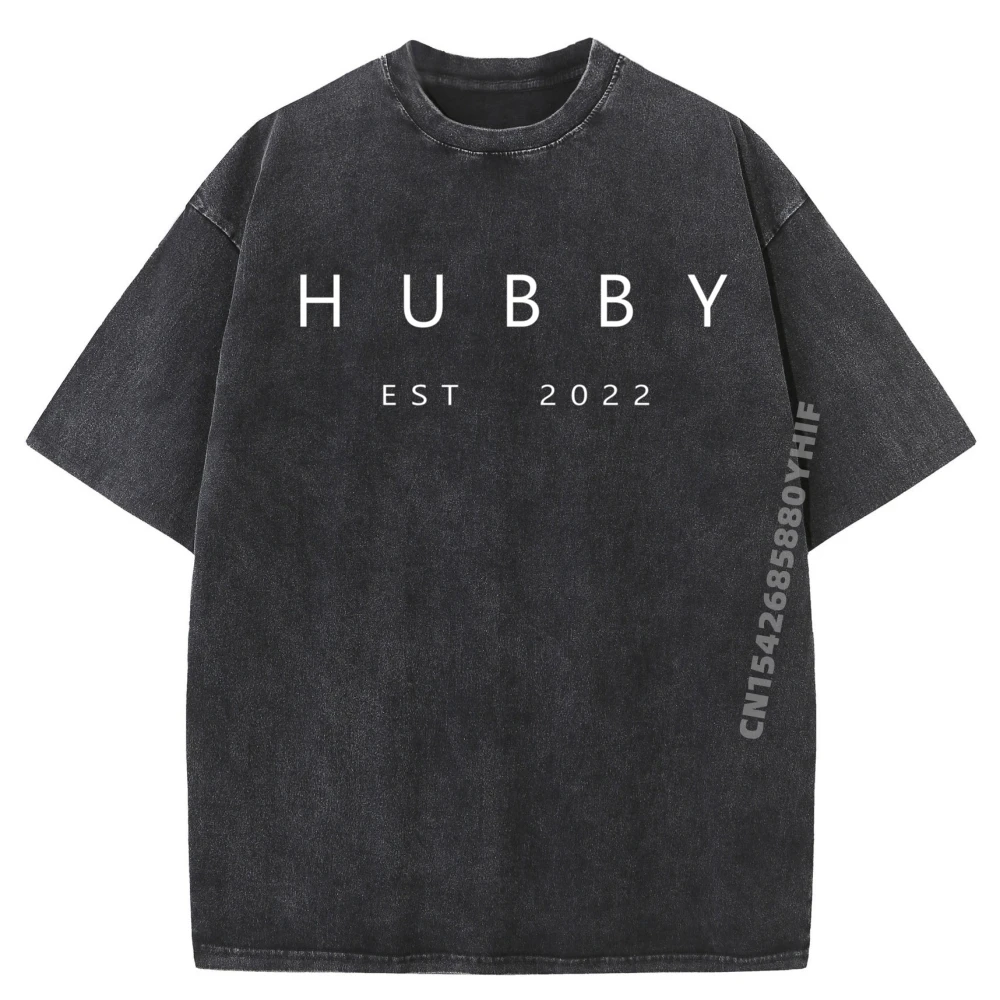

Newest Washed Shirt Marriage Bachelor Party Stag Weekend Fiance Hubby Est Fall Clothes Aesthetic Women Printed Tees