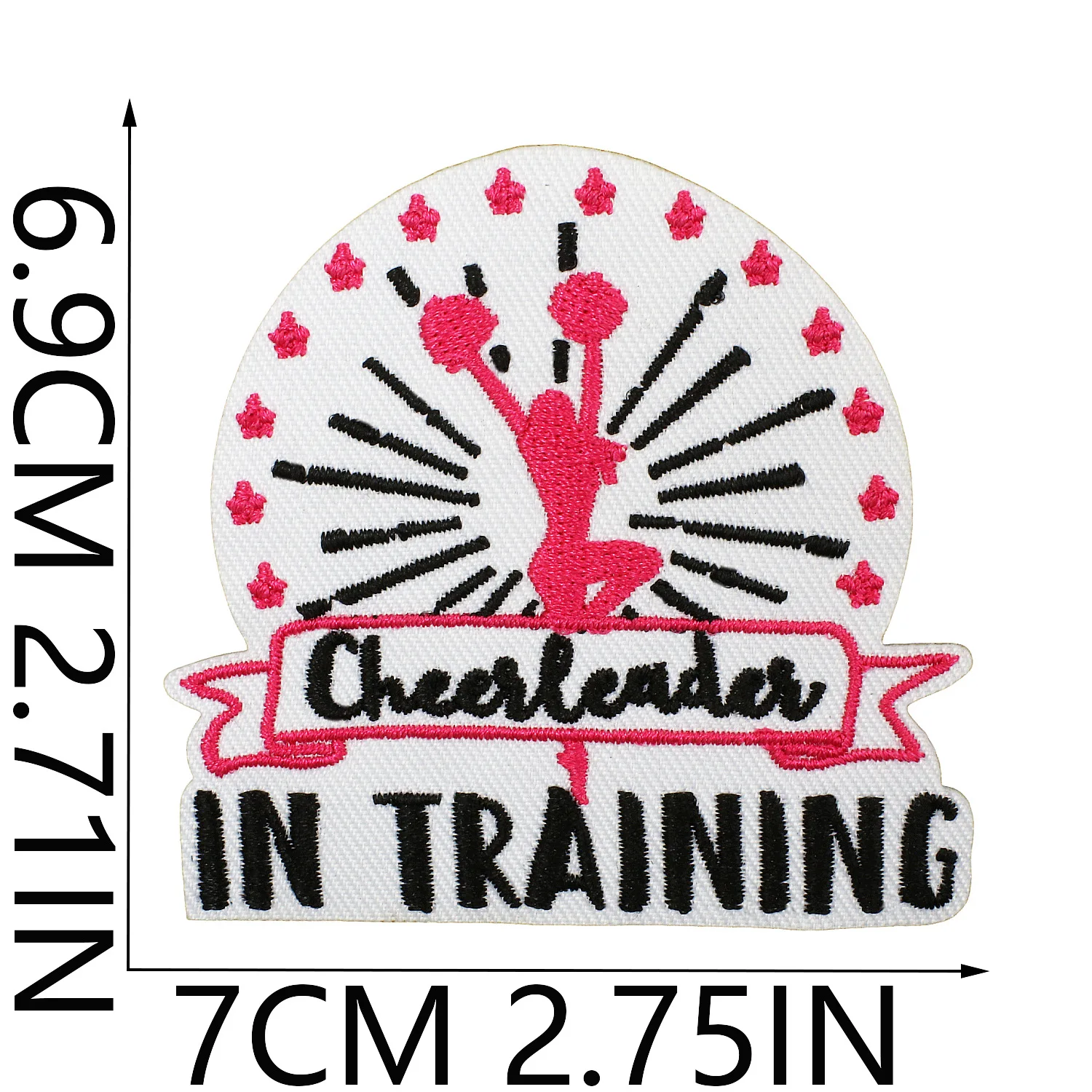 10Pcs Shout Come on Embroidery Cloth Sticker Cheerleader Wholesale Embroidery Label Clothes Outdoor Decoration Cheer Encourage