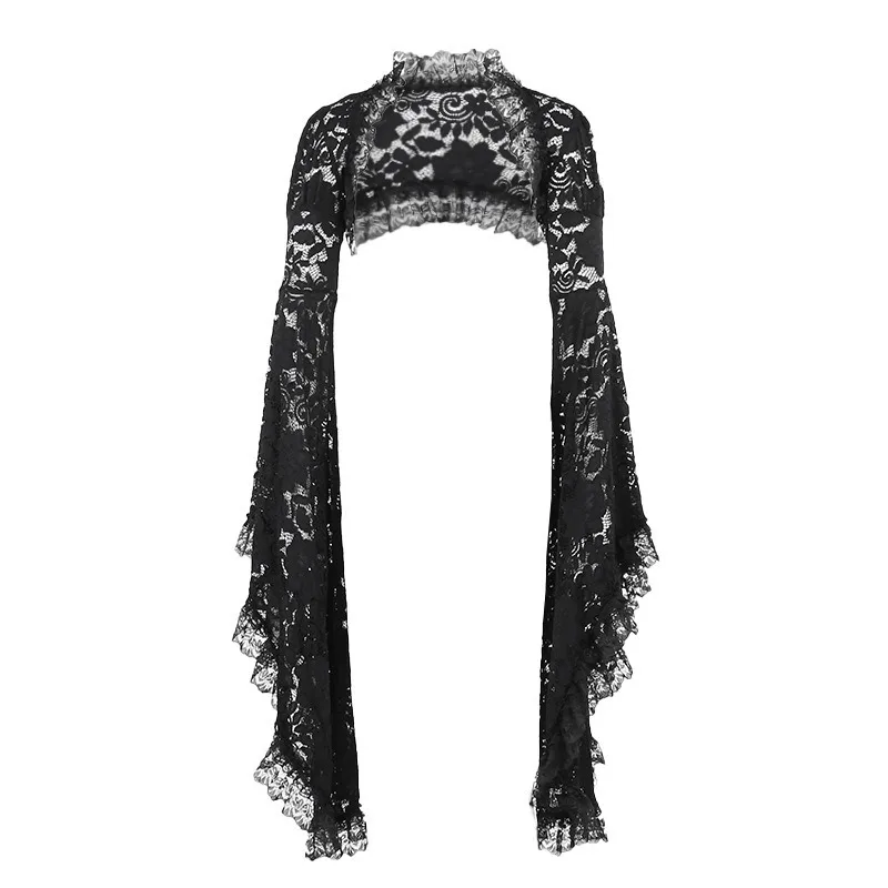 Été 2025 nouveau Cardigan haut Style foncé mince classique dentelle Blouse pour les femmes