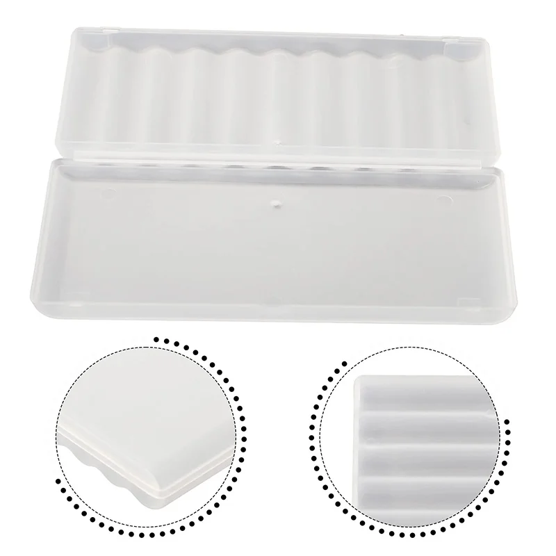 10 Slot AA AAA 18650 Battery Holder For aa/aaa 18650 Batteries Hard Plastic Transparent Cover For Home Workshop Travel Supplies