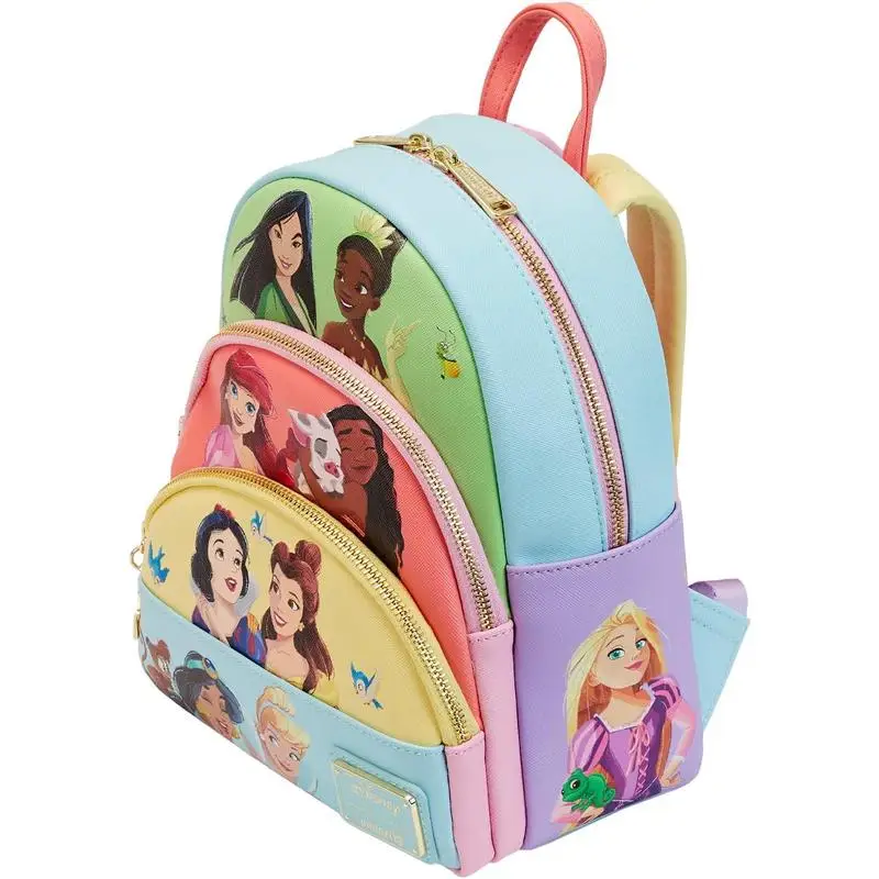 Zaino Disney Loungefly Princess - Zaino ufficiale multitasche per ragazze, zaino da viaggio regalo di compleanno