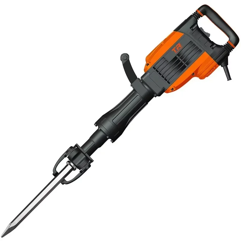 Heavy Duty Electric Demolition Hammer 1500W Concrete Breaker Chisel Tool for Construction Work High Power Rotary Jackhammer