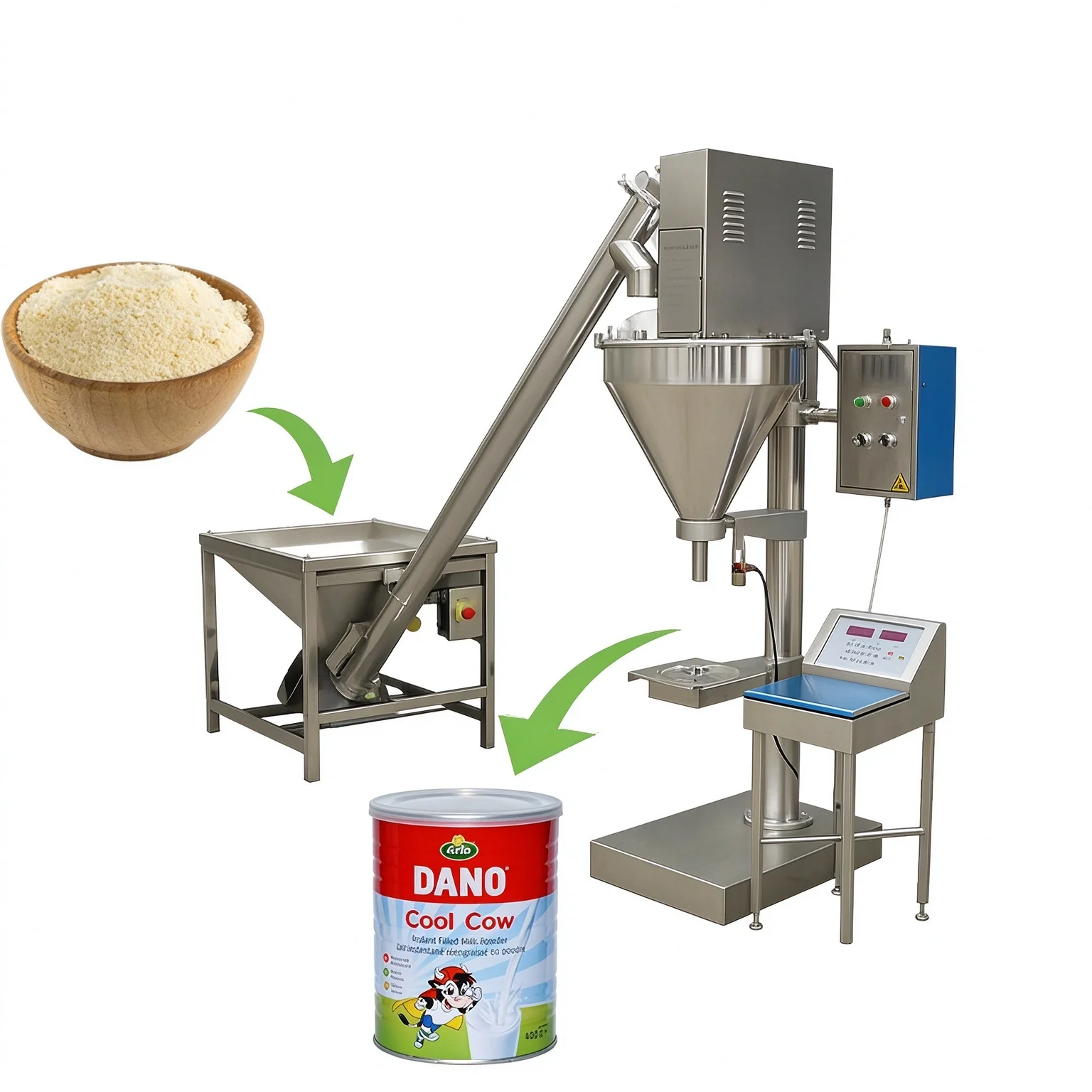 Semi Automatic Powder Packing Machine Portable Auger Filler 10-300g for Chili Powder Curry Powder Sachet Packaging Gear