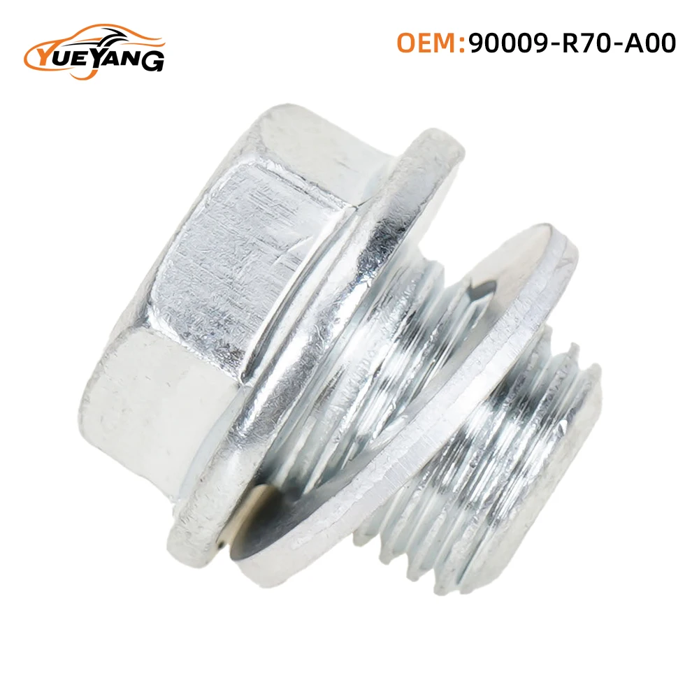 Yueyang 90009-r70-a00 plugue de parafuso de drenagem da cárter de óleo do motor com arruela para honda accord CR-V crx mdx civic CR-Z prelude 90009r70a00