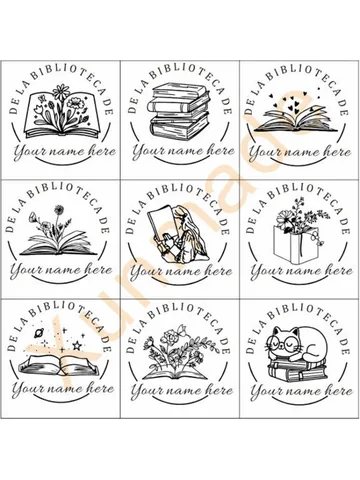 Штамп для книг XunMade Ex Libris - самонаборный, идеален для библиофилов — фото товара