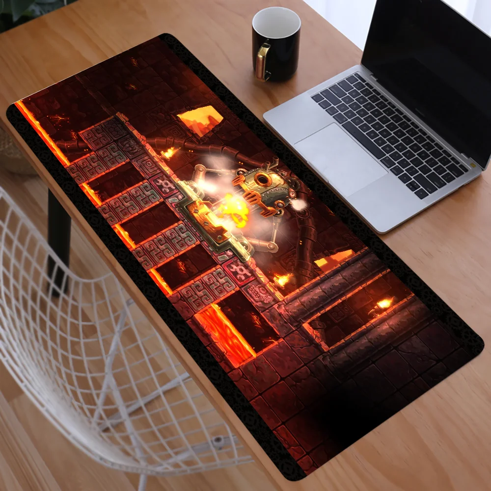 XXL Computer Mouse Mat SteamWorld Dig Mouse Pad Fashion 900x400mm Gaming Mousepad HD printing Gamer Desk Keyboard Play Mats Cool