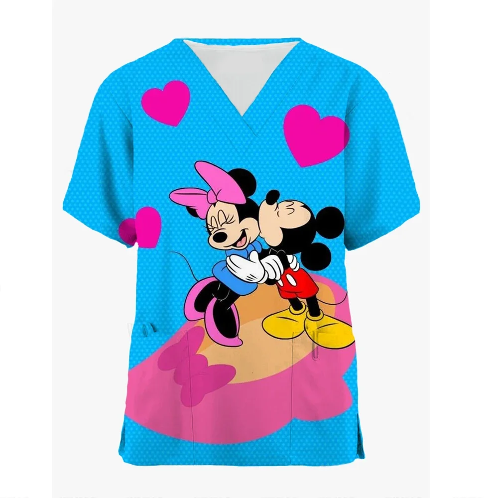 Baby 3d Printed Fun Disney Mickey Mouse Girls' T-Shirt Children's Clothing Anime Girl T-Shirt Casual Short Sleeve Summer