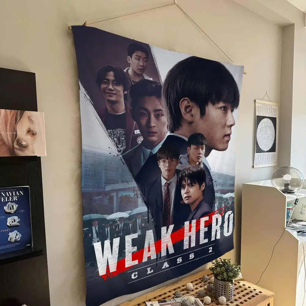 المسلسل التلفزيوني الكوري W-Weak Hero Class 1 2 مطبوعة قماش مزخرف جداري كبير الهندي بوذا الجدار الديكور السحر البوهيمي ديكور