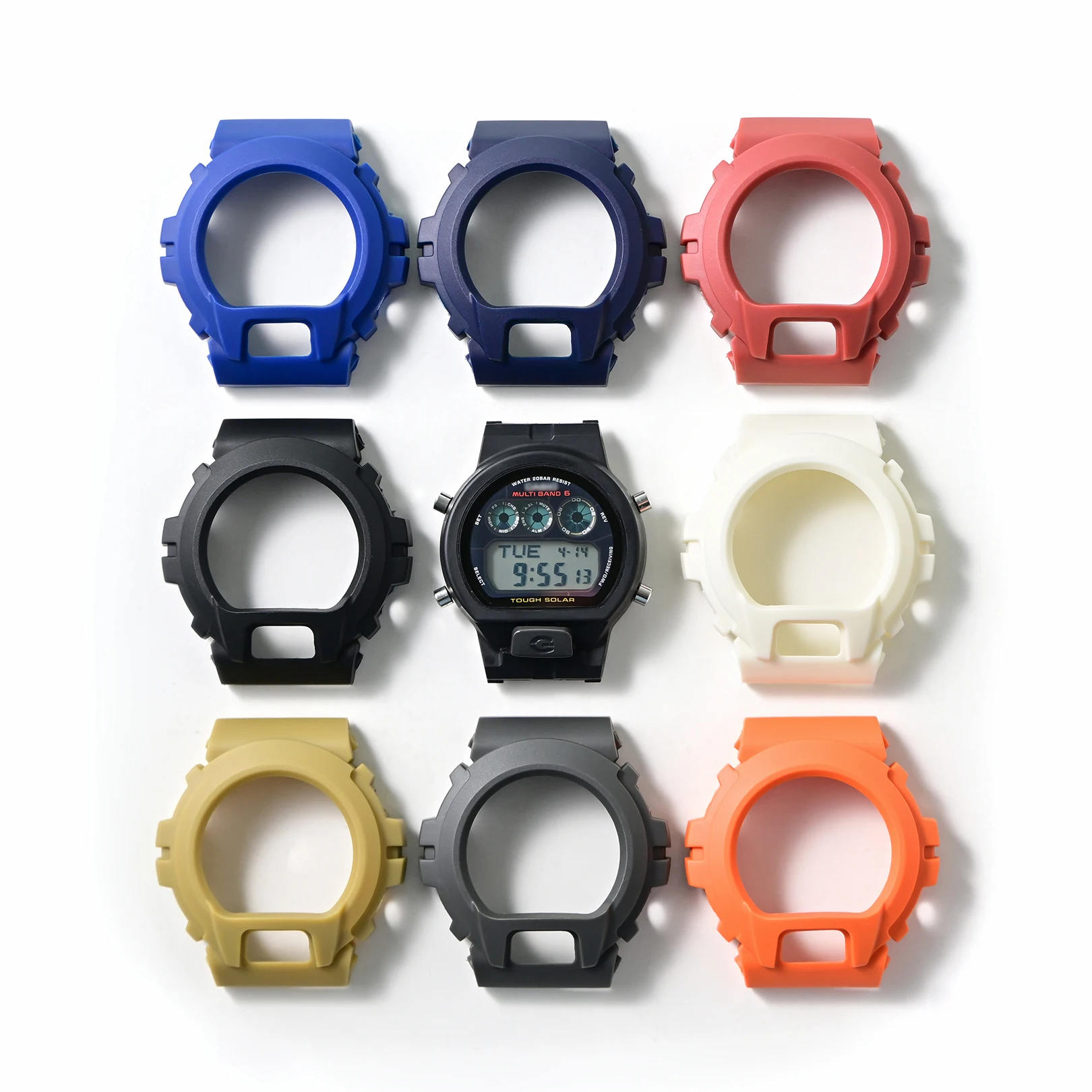 Case+Strap for Casio G-SHOCK DW-6900 DW-6600 DW-6930 DW-3230 Replacement TPU Resin Protective Shell Watch Band Accessories