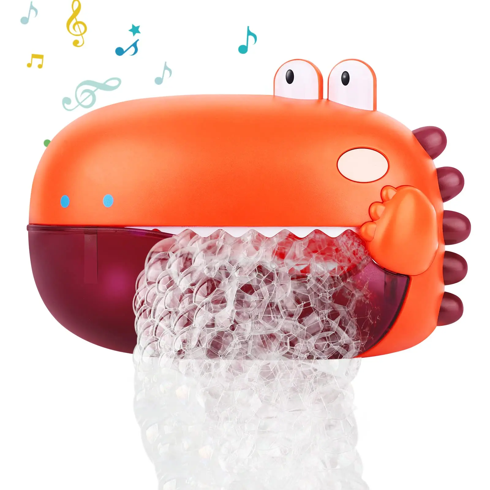 

Baby Bath Toys Toddler Music Bubble Machine Bathtub Dinosaur Bathtime Shower Bath Wall Toy Automatic Bubble Maker for Kids Gift