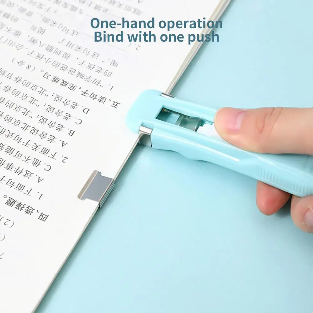File Clips Pusher  Practical Paper Binder Clips Desktop Stapler  Easy to Carry Binder Clip