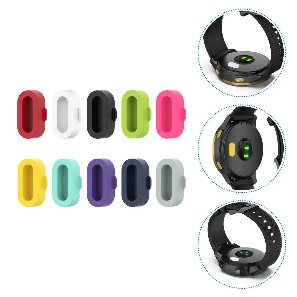 

10Pcs Watch Charger Port Plugs Colorful Silicone Protector for Smartwatch Charging Dust Cover Watch Charge Port Cap