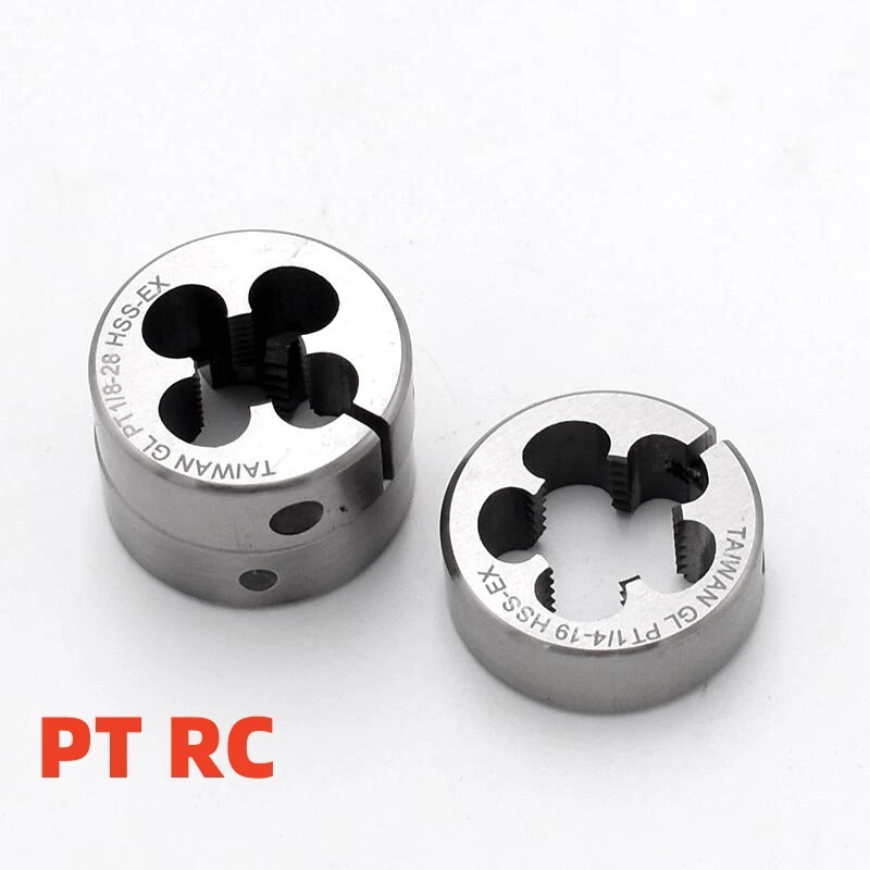 

1PCS HSSE Adjustable Inch taper Pipe Thread Round Die PT RC 1/16-28 1/8-28 P T 1/4-19 3/8-19 1/2-14 AR-D Thread Threading Dies