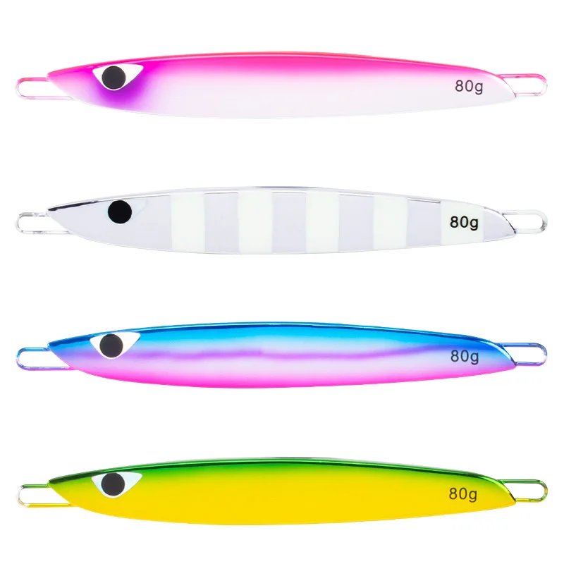 OBSESSION J114 Jigbait salada – Forma plana brillo UV lento - imagen 5