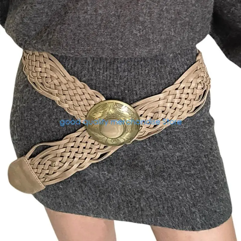 Y5JD حزام عريض كاكي متعدد الأغراض لراقصات المسرح زي الخصر مجوهرات الجسم بيان أزياء الشاطئ متعدد الاستخدامات