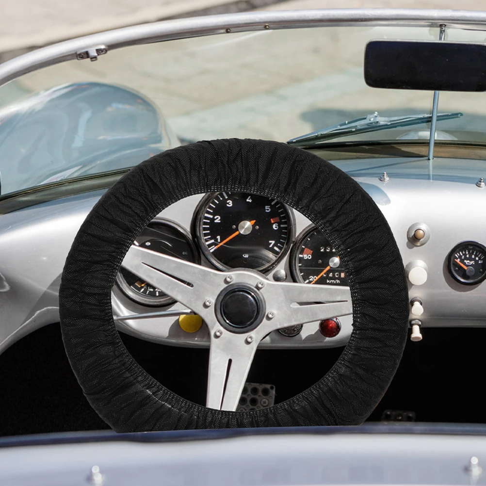 

100pcs Steering Wheel Cover Anti-Oil Anti-Dirt Universal Nonwoven Car Suv Pickup Protector For Vehicle Interior Cleanliness Auto