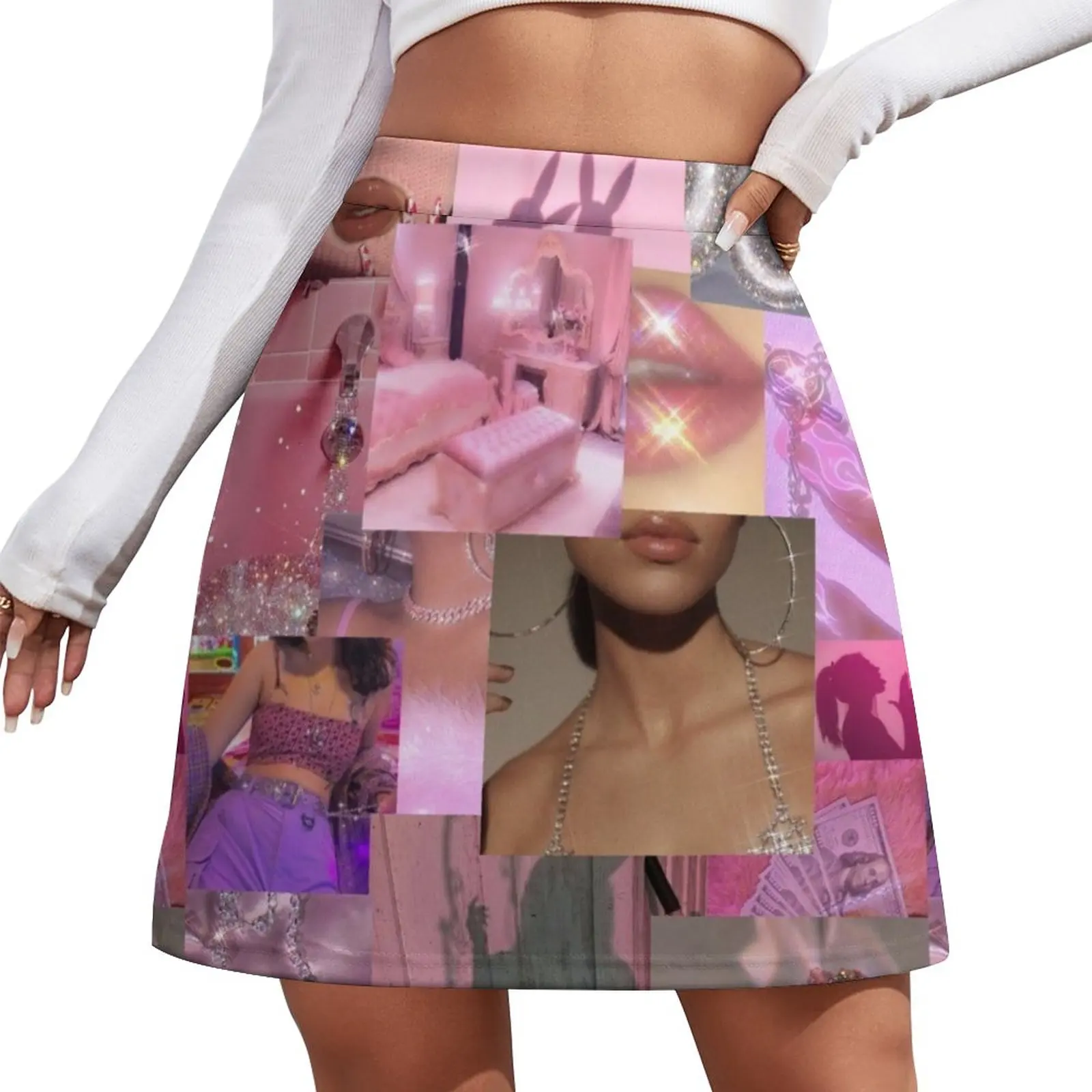 Baddie aesthetic collage Mini Skirt School skirt dresses summer woman 2023 summer skirts micro mini skirt extreme