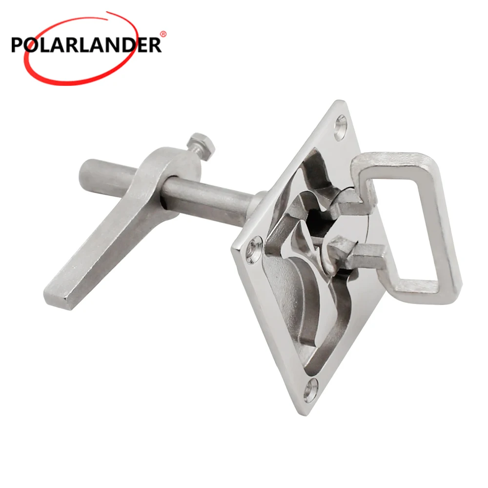 1Pcs 316 Stainless Steel Flush Deck Cam Latch Adjustable Locking Lift Handle For Boat Hatch Cabinet Door
