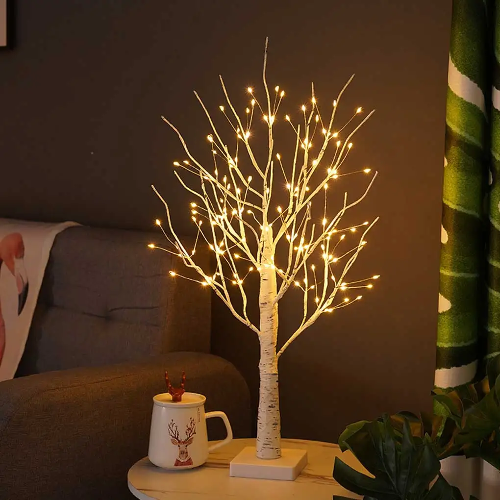 LED Birch Tree Light Glowing Branch Light Christmas Decoration Night 144 LEDs Light Suitable for Home Bedroom Wedding Party