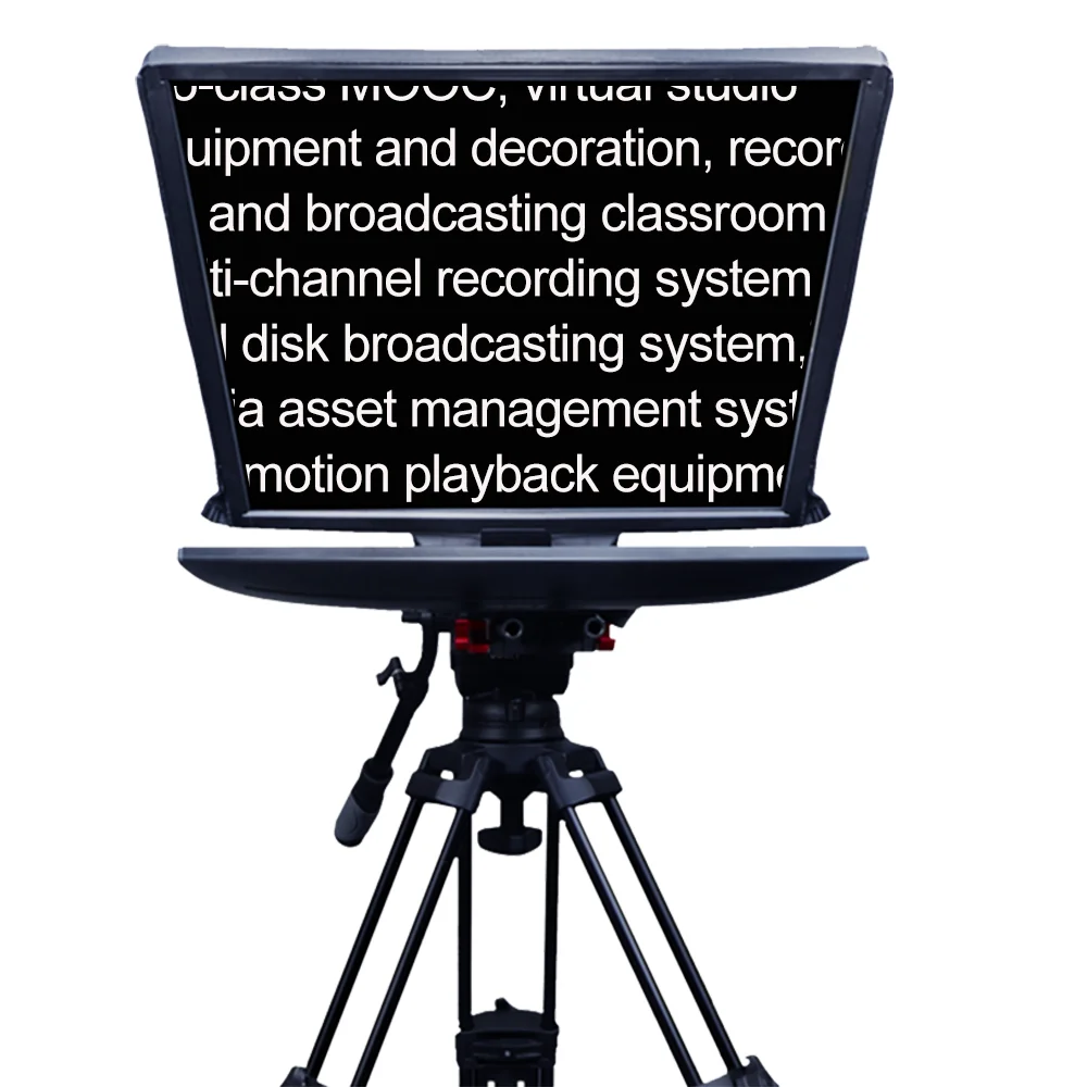 Teleprompter professionale per fotocamera dslr da 22 pollici con telecomando