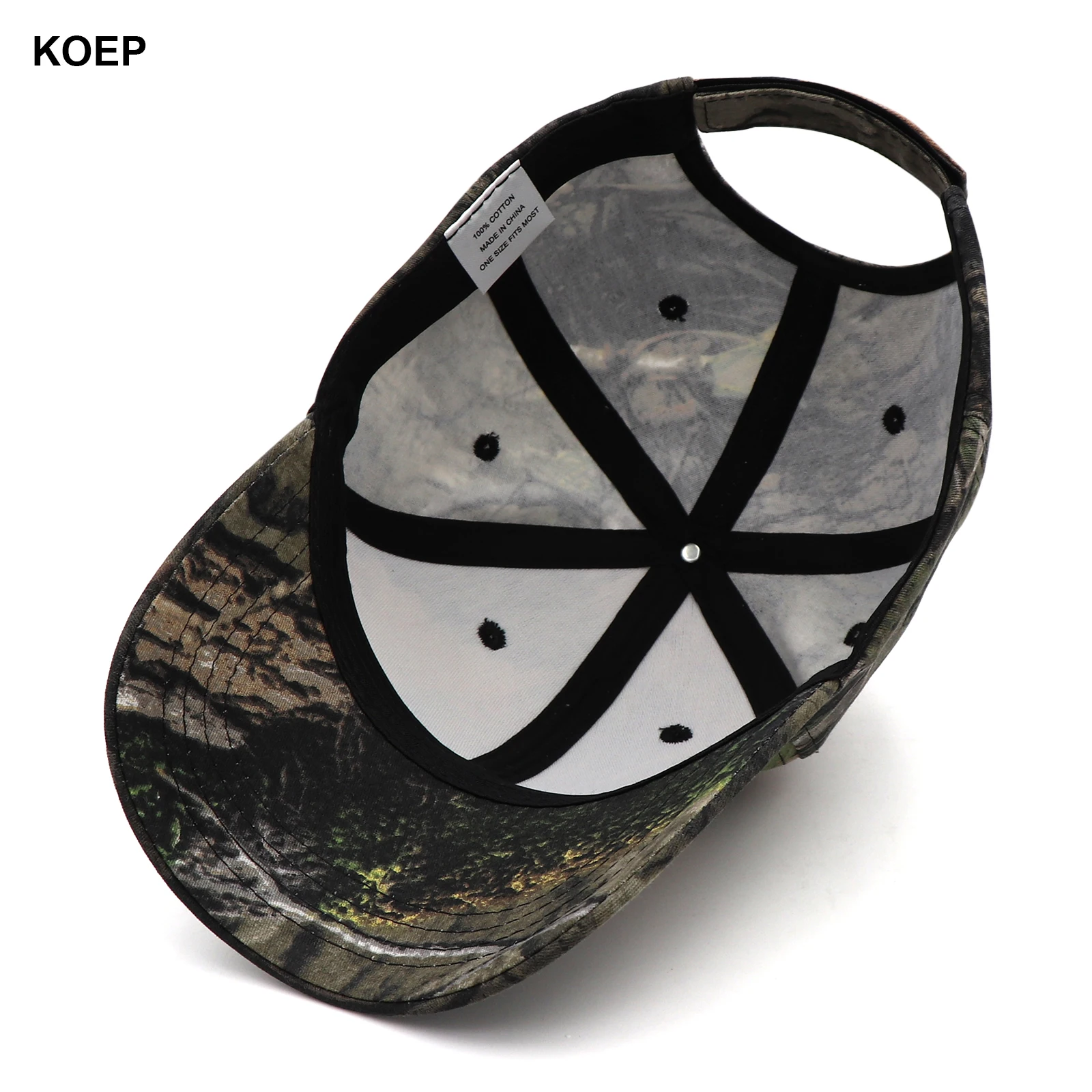 KOEP New Outdoor Fishing Caps Jungle Tree Camouflage Baseball Cap Hunting Hat Cotton Dad Snapback Hats Bulrush Leaves Camouflage