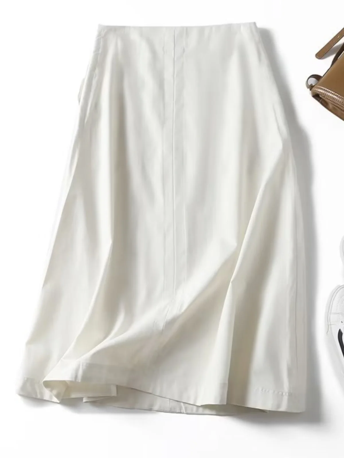 Jupe évasée trapèze pour femmes, pantalon décontracté, polyvalent, Design de points brillants, couleur Beige, nouvelle collection automne