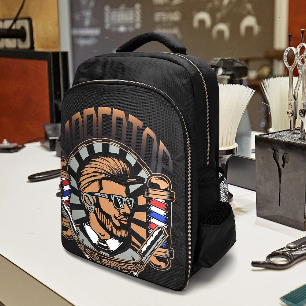 Professional Barber Storage Organizer Bag Multifunctional Adjustable Strap Travel Backpack for Salon Barber Shop Tools