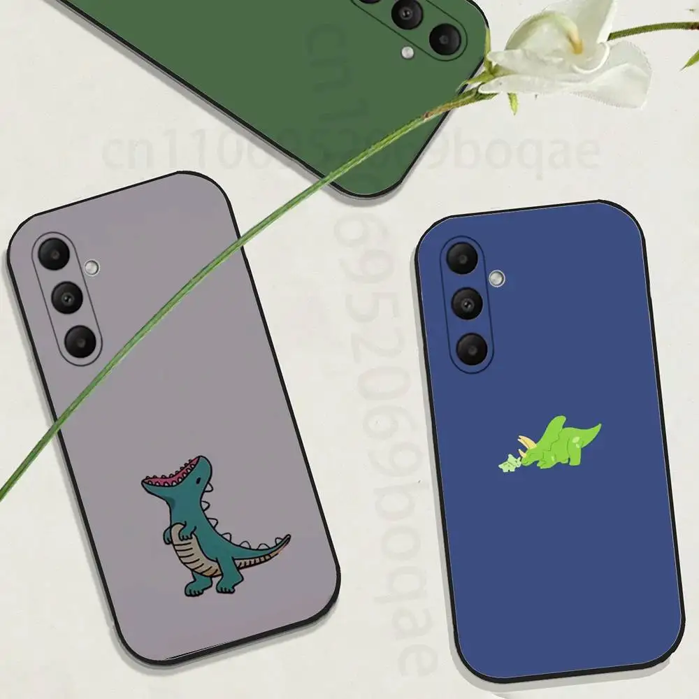 

Chibi Prehistoric Beasts Phone Case For Samsung Galaxy A13,21s,22,31,32,40,52,71,A91 Soft Black Shell