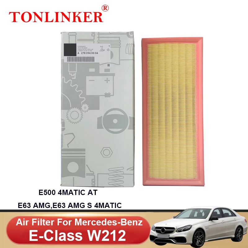 

Воздушный фильтр TONLINKER A2780940004 для Mercedes Benz E класса W212 2013 2014 2015 E500 AT E63 E63S AMG 4matic, автомобильные аксессуары, товары