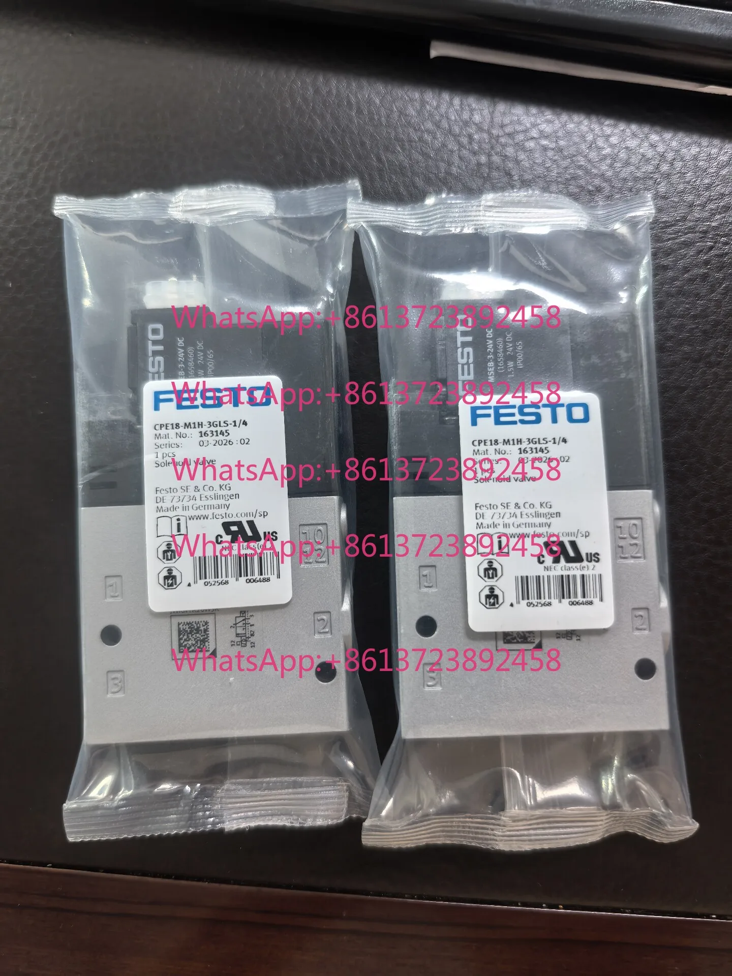 Festo FESTO solenoid valve CPE18-M1H-3GLS-1/4 order number 163145